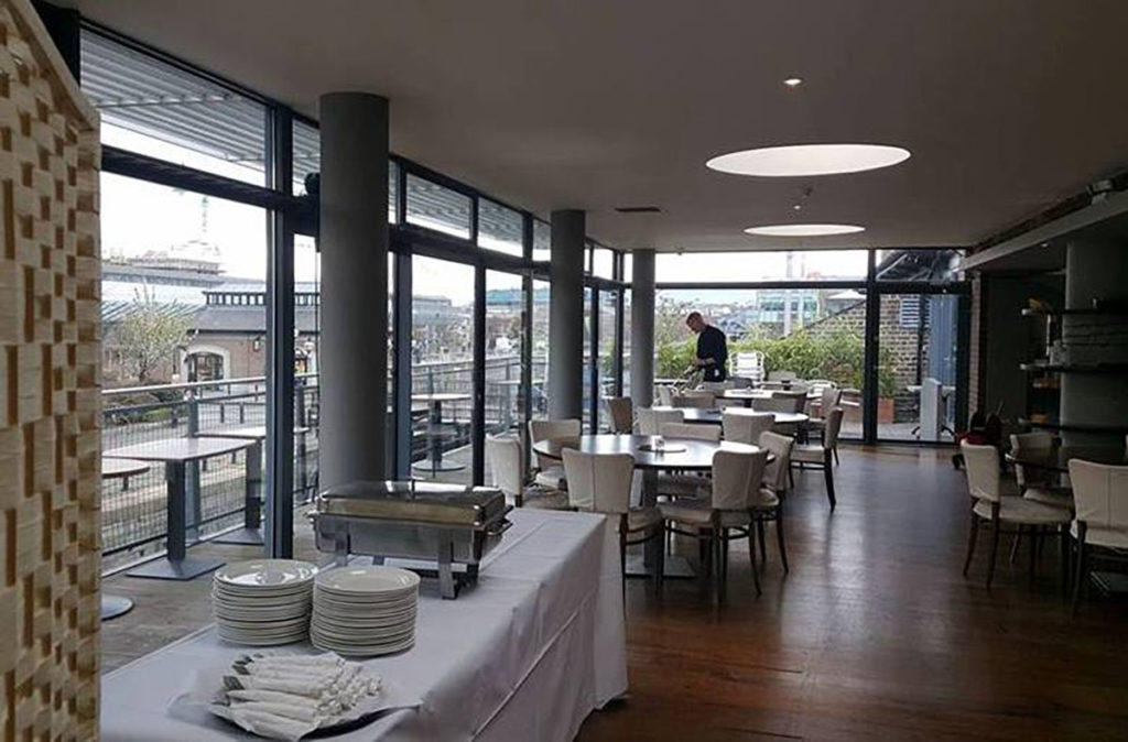 Buffet set up in the Greenhouse Function Room