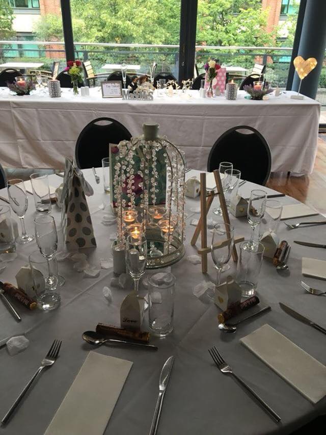 Fancy table setting at the Greenhouse
