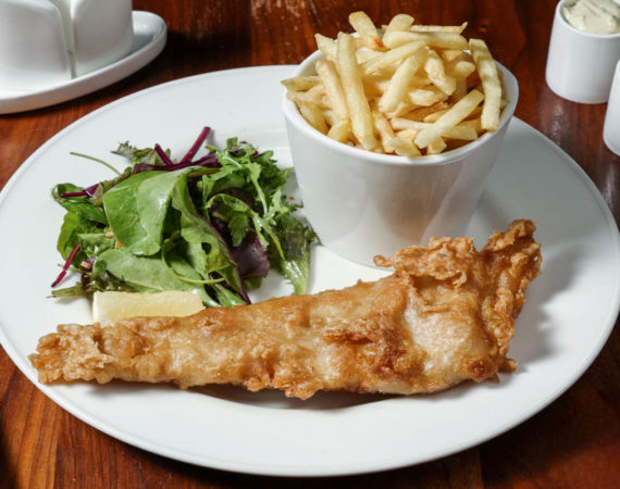 Harbourmaster battered fish and chips