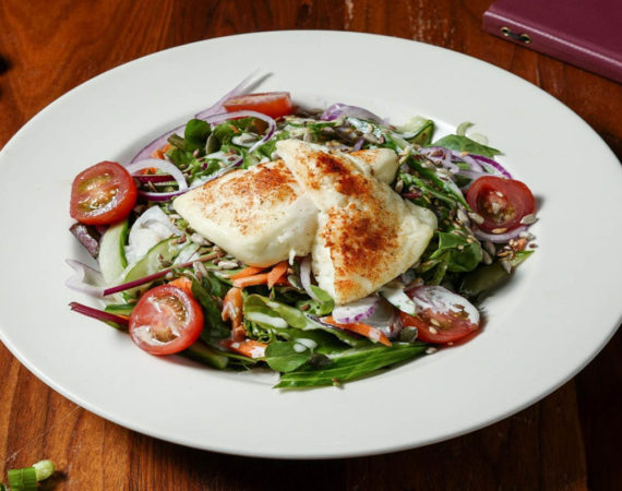 Harbourmaster House salad with halloumi
