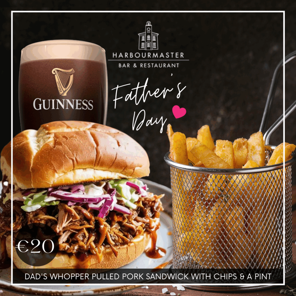 Fathers Day pulled pork, chips and guinness €20