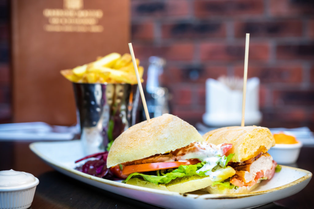 Harbourmaster chicken sandwich lunch