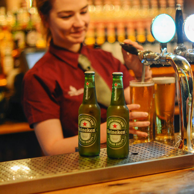 Heineken bottles
