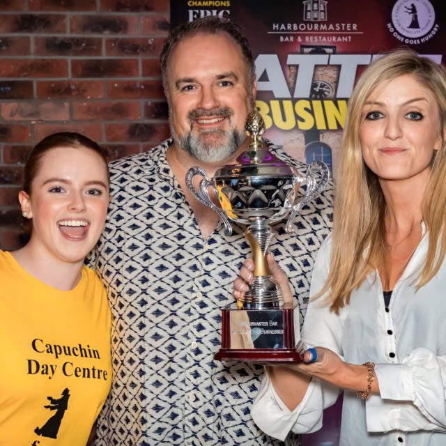 Trophy at Battle of the Businesses-Harbourmaster