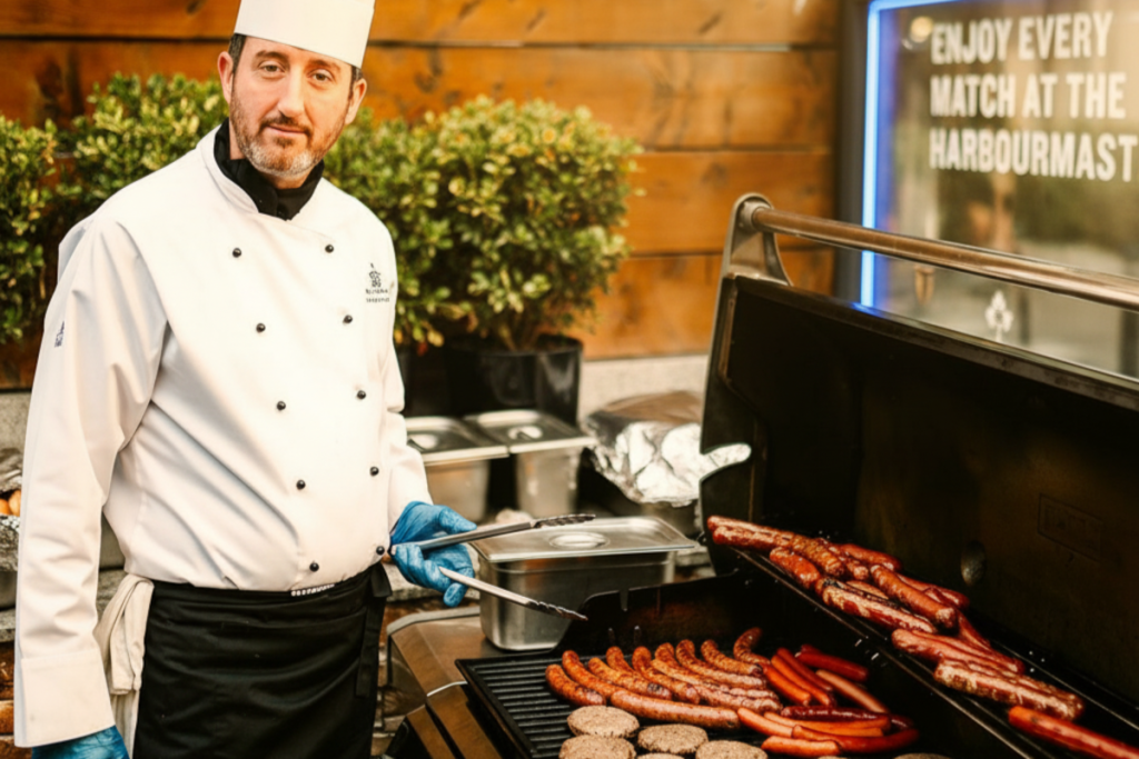 Harbourmaster Chef Rory at BBQ