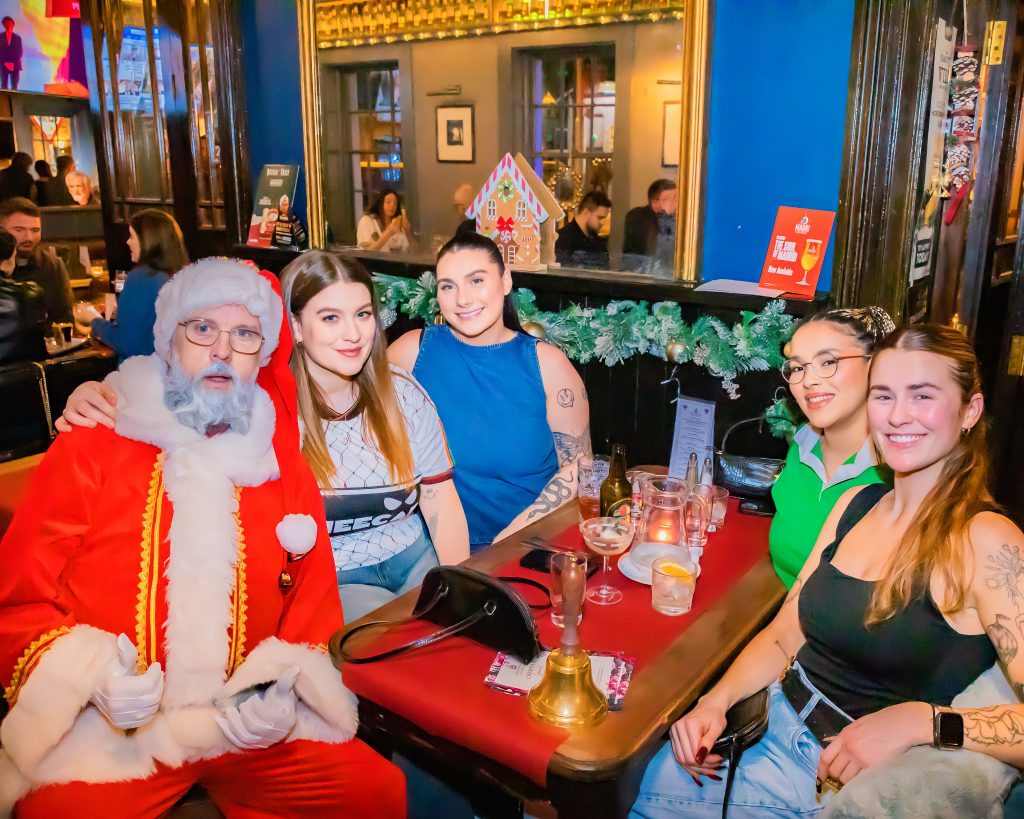 Harbourmaster Santa and visitors